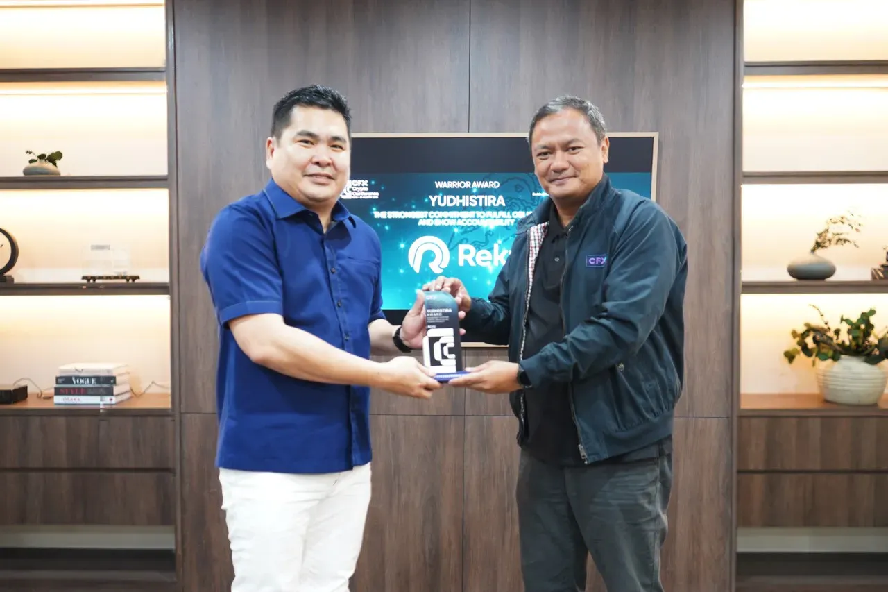 Raih Penghargaan dari CFX, Reku Tegaskan Komitmen pada Inovasi dan Edukasi Kripto